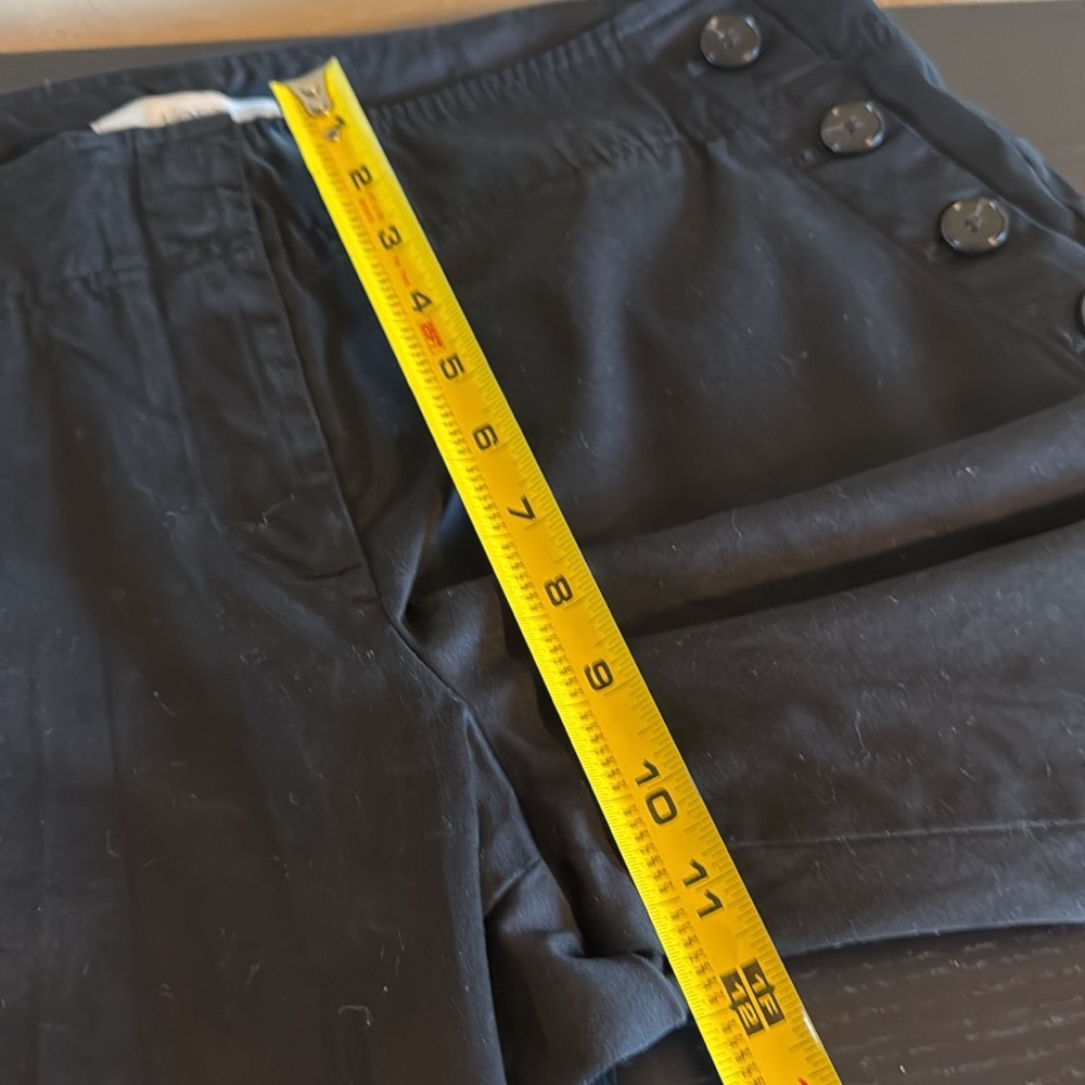Ann Taylor Loft Women’s Stretch Straight Leg Trousers Black Stretch Twill 14 - Picture 9 of 12